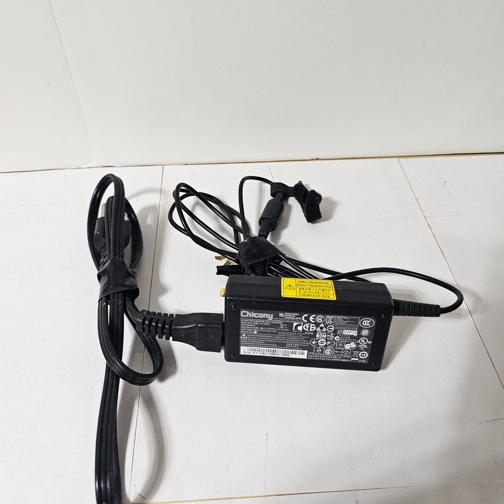 Chicony A11-065N1A AC Adapter 19V 3.42A 65W Power Supply Yellow Tip Charger